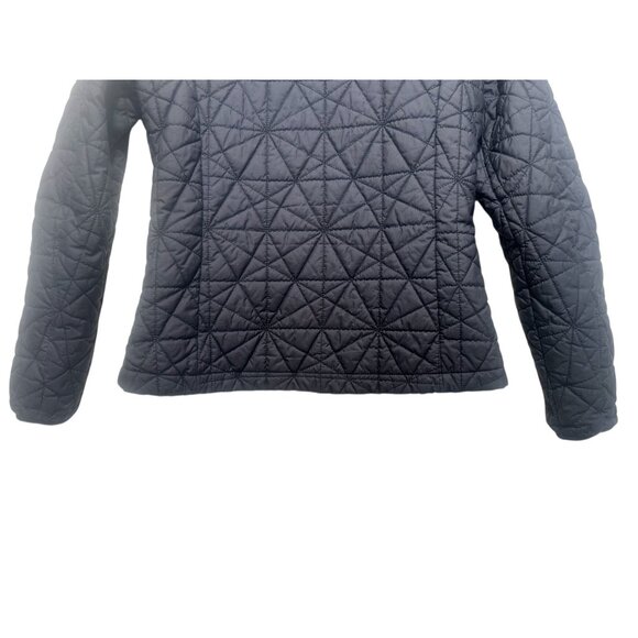 The North Face Diamond Puffer Jacket Womens Small Black Thermball Insulated Fall - Picture 10 of 16